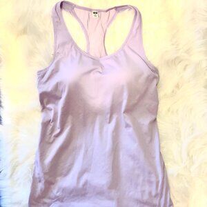Uniqlo AIRism Racerback Bra Top Lilac M